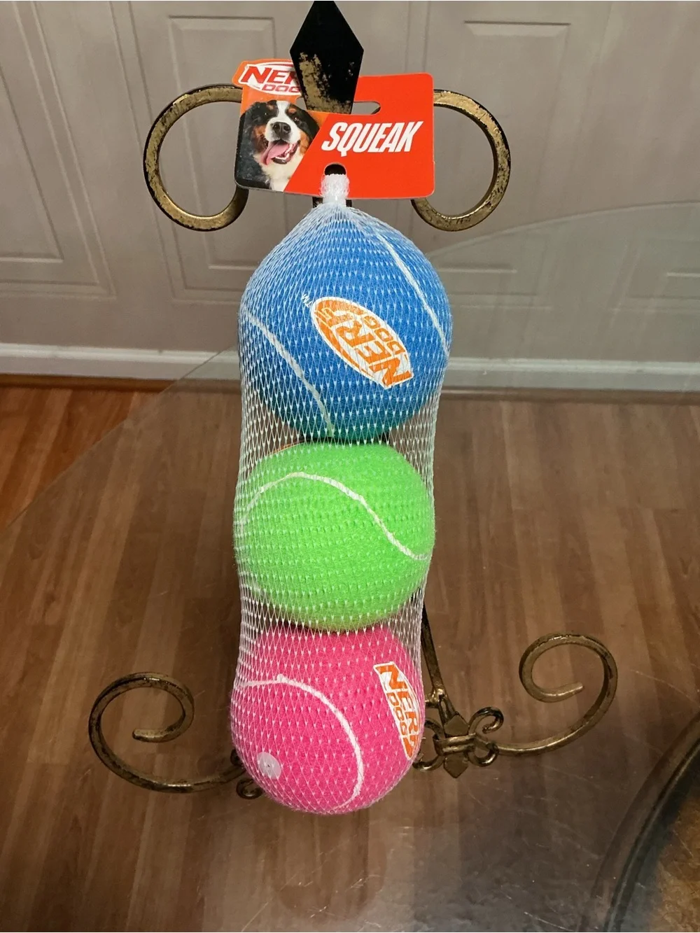 Nerf Dog Tennis Ball Dog Toy with Interactive Super Bounce, Lightweight, 3”
